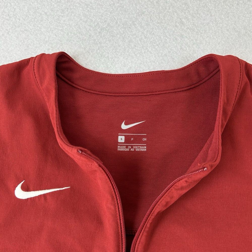Nike 1/2 Zip Football Top Shirt Men's Small‎ Burgundy Red Dri Fit CW3509-613 - Picture 3 of 7